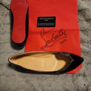 Christian Louboutin patent leather flats size 9
